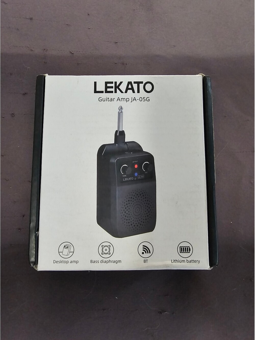 LEKATO JA-05G Portable Guitar Amplifier with Bluetooth and Bass Diaphragm